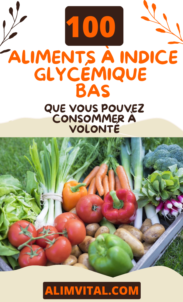 100 aliments à IG bas